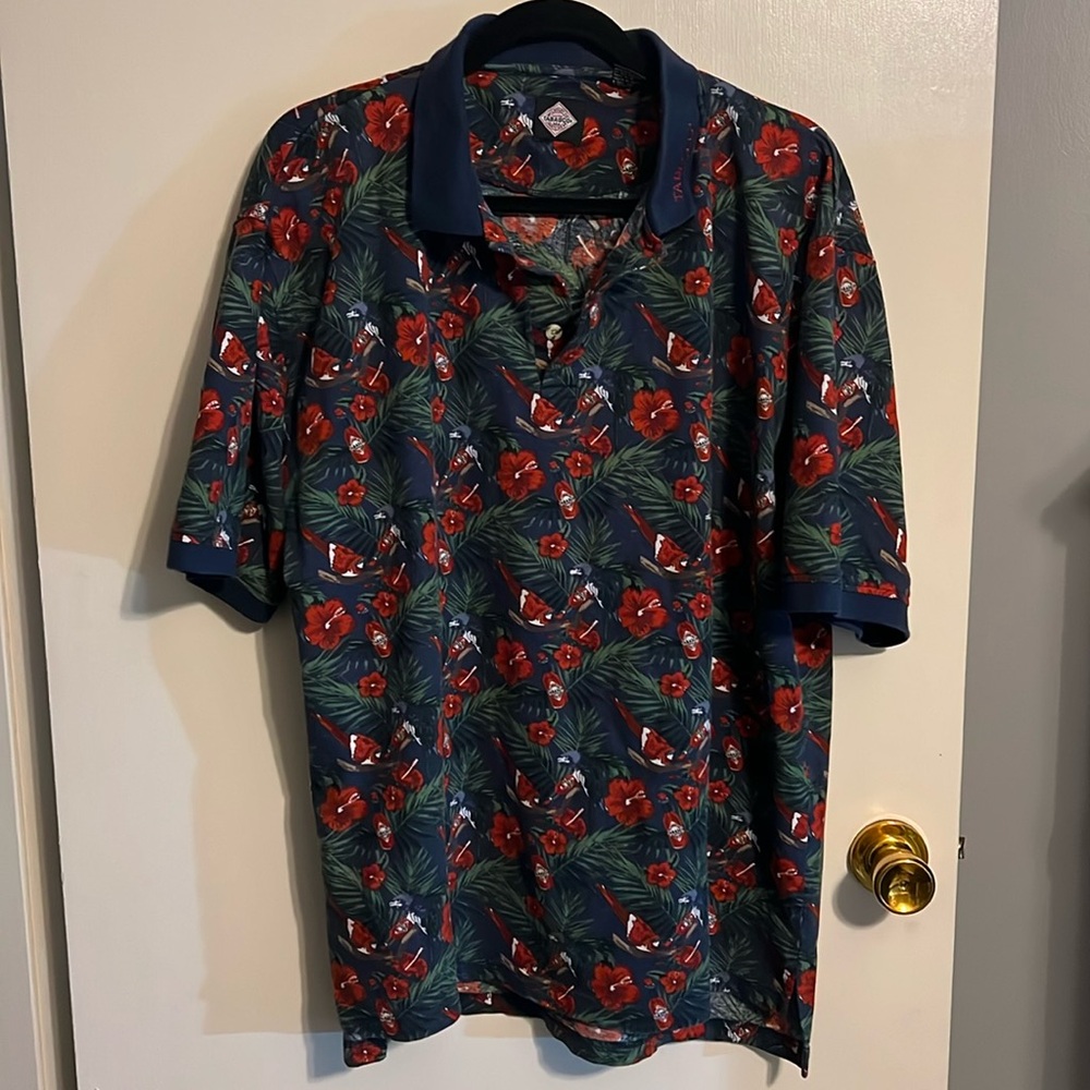 Tobasco Hawaiian Print Polo